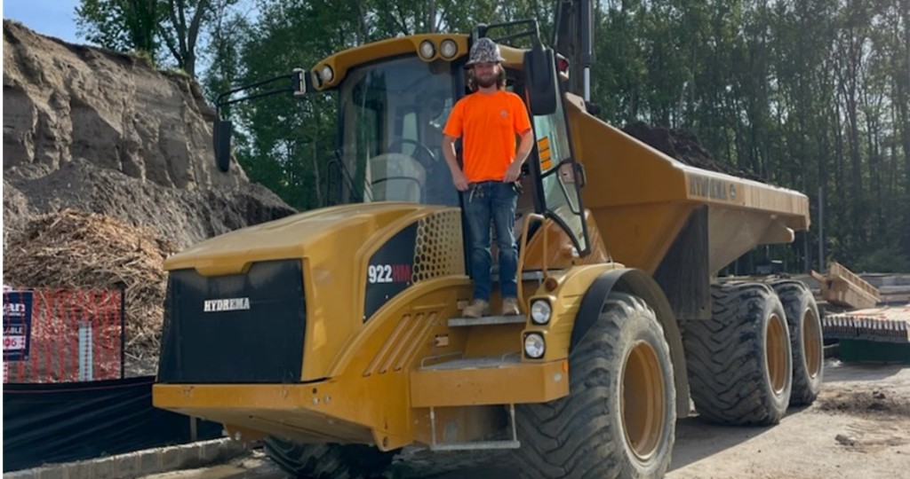 Devan Lippincott — Operating heavy equipment