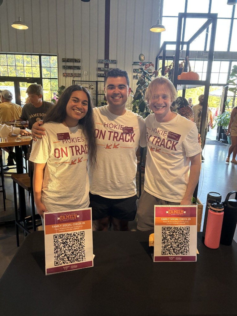 Dillon Howard at Virginia Tech Family Weekend